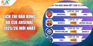 Lịch Thi Đấu Bóng Đá CLB Arsenal