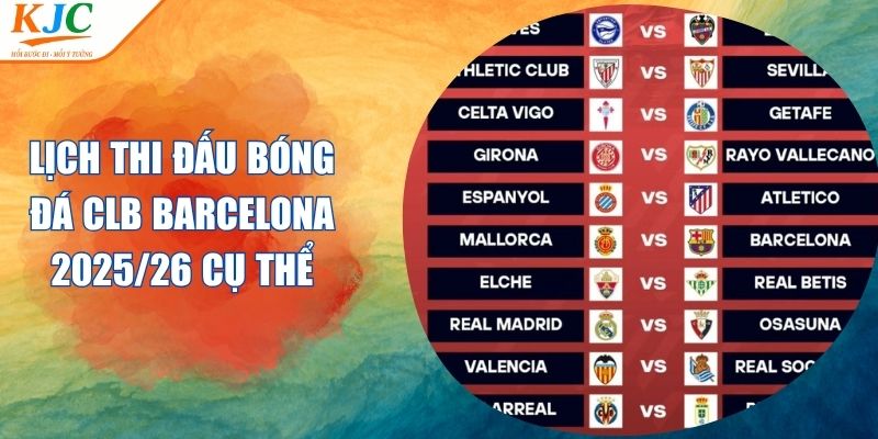 Lịch Thi Đấu Bóng Đá CLB Barcelona